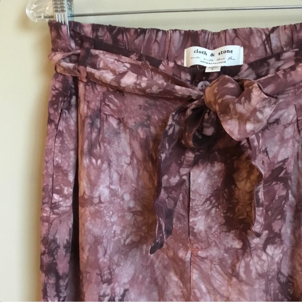 Anthropologie Cloth & Stone Venice Tie Dye Wide Leg Pants - Picture 8 of 13